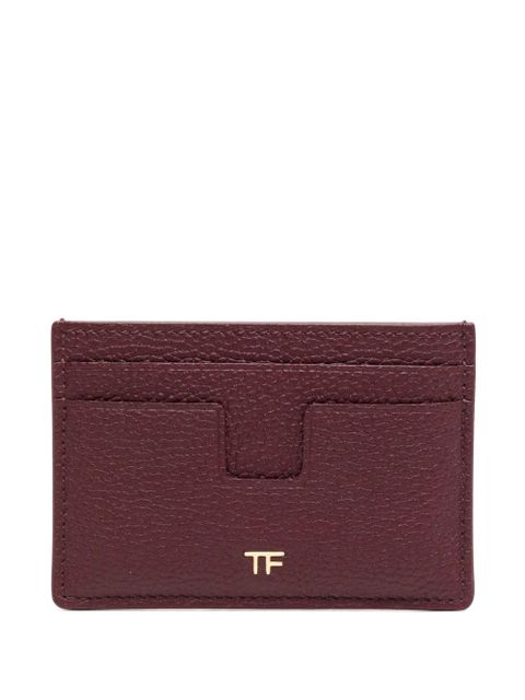 TOM FORD logo-plaque card holder - Red - zdjęcie produktu nr 1