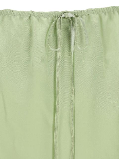 Saint Laurent lace trim midi skirt - Green