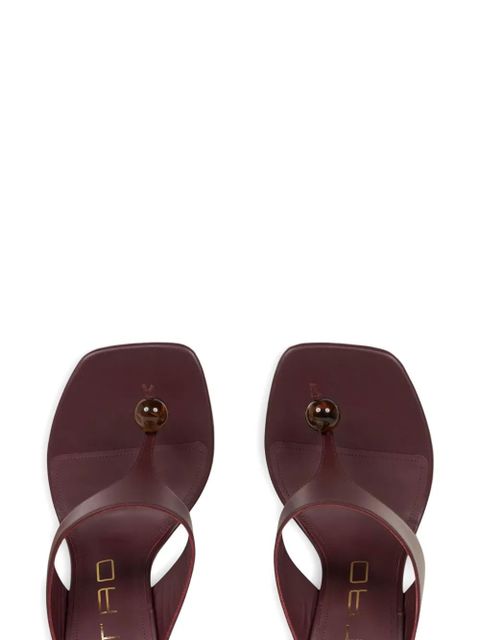 ETRO leather-wedge sandals - Brown - zdjęcie produktu nr 2