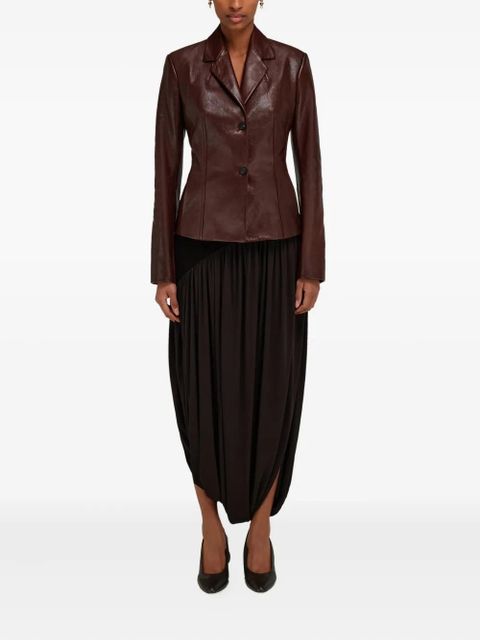 Ferragamo leather jacket - Brown - zdjęcie produktu nr 2