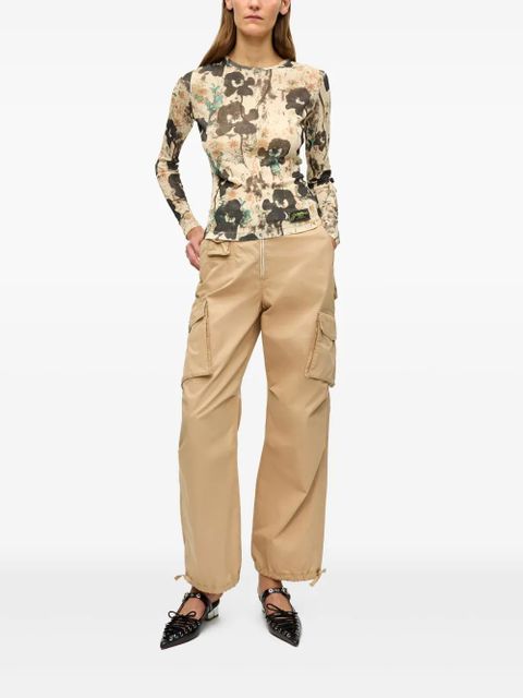 GANNI cargo trousers - Neutrals