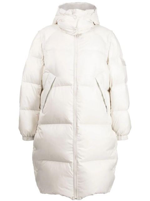 Yves Salomon padded-design zipped coat - White - zdjęcie produktu nr 1