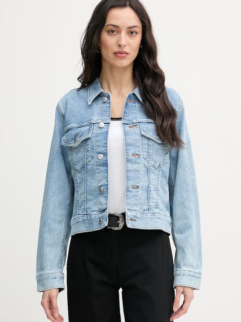 Calvin Klein Jeans kurtka damska jeansowa - zdjęcie produktu nr 1