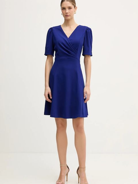 Dkny sukienka kolor niebieski mini rozkloszowana DD6A127A - zdjęcie produktu nr 1