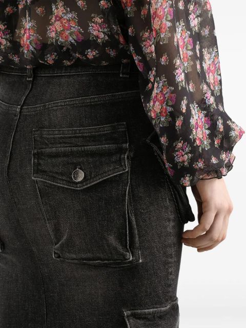 Dolce & Gabbana cargo-pocket midi skirt - Black