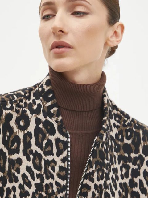 Answear.LAB kurtka damska kolor beżowy przejściowa oversize