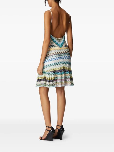 Missoni knitted mini dress - Blue