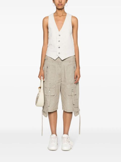 Zadig&Voltaire Emilie crinkled leather waistcoat - Neutrals - zdjęcie produktu nr 2