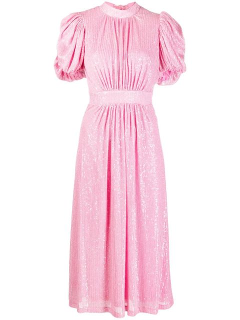 ROTATE BIRGER CHRISTENSEN sequin-embellished midi dress - Pink - zdjęcie produktu nr 1