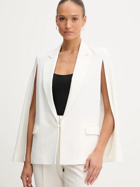 Twinset marynarka kolor beżowy jednorzędowa gładka 252TT2400 - zdjęcie produktu nr 1