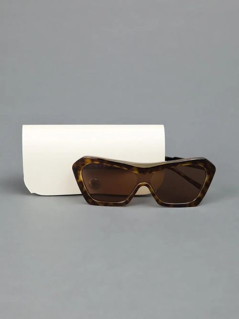Marni Eyewear angled frame sunglasses - Brown