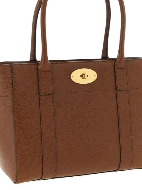 Mulberry leather tote bag - Brown