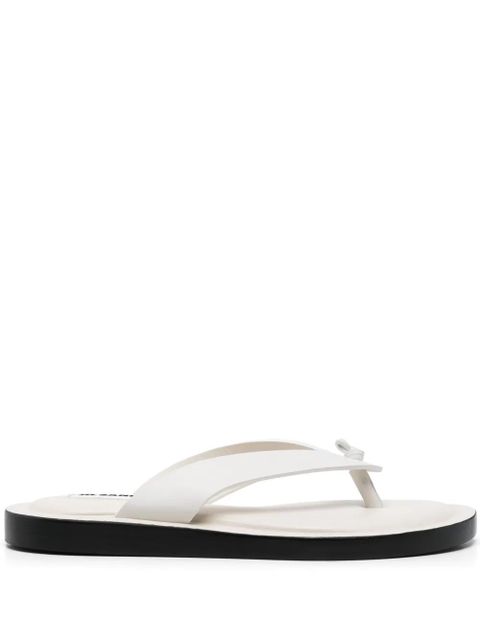 Jil Sander leather slides - White - zdjęcie produktu nr 1