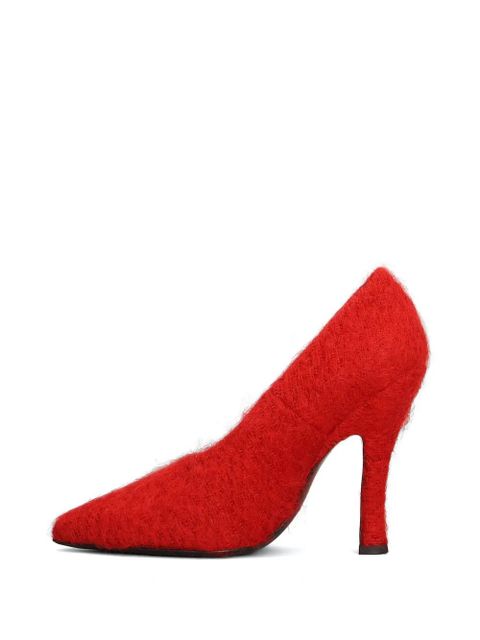 Magda Butrym 115mm loomed pointed pumps - Red