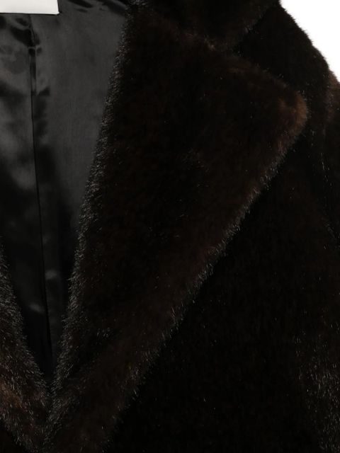 Coperni faux-fur single-breasted coat - Brown - zdjęcie produktu nr 2