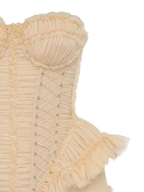ZIMMERMANN Frayed Rebellion corset - Neutrals - zdjęcie produktu nr 2