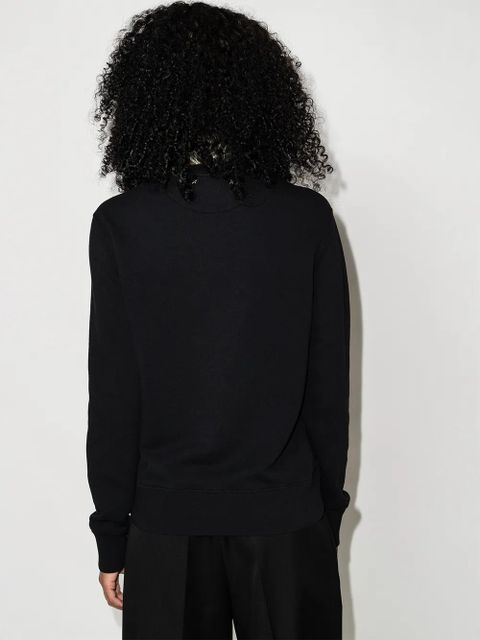 Golden Goose Athena logo-print sweatshirt - Black