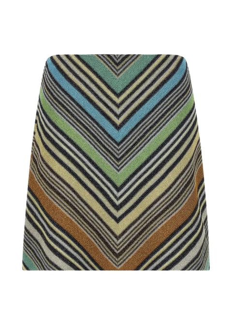 Missoni geometric-pattern lamé-thread A-line mini skirt - Multicolour - zdjęcie produktu nr 2