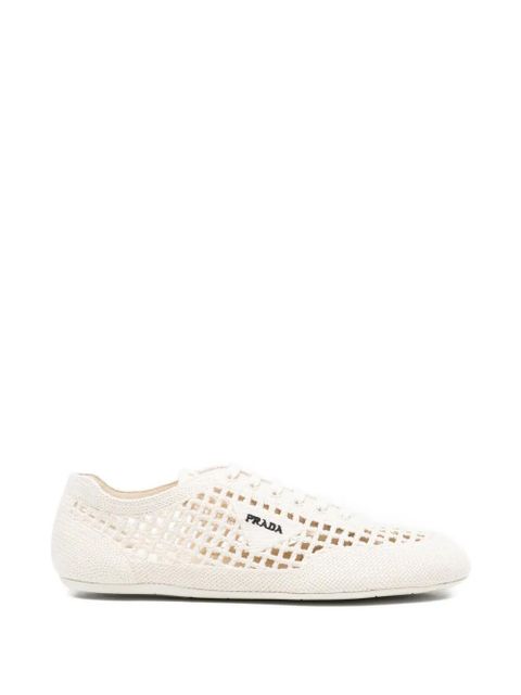 Prada Collapse woven low-top sneakers - Neutrals - zdjęcie produktu nr 1