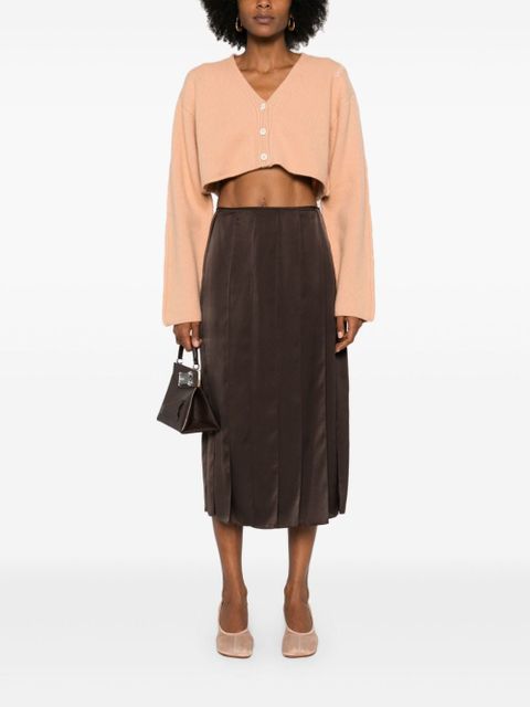 Marni logo-embroidered cardigan - Orange