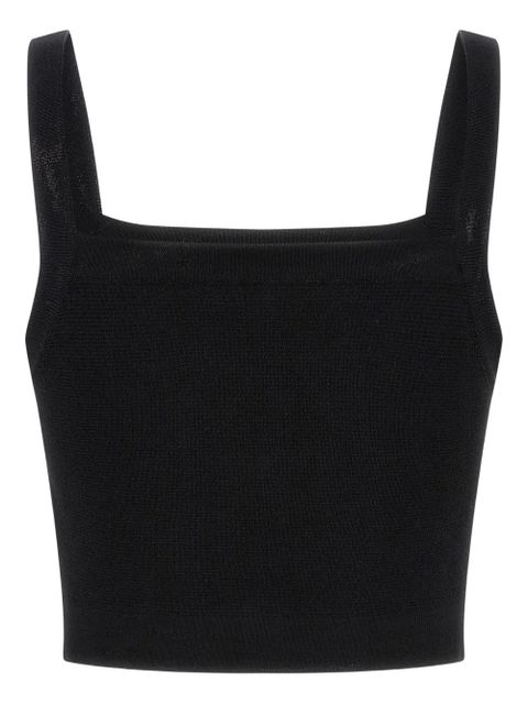 Balmain button-detail top - Black