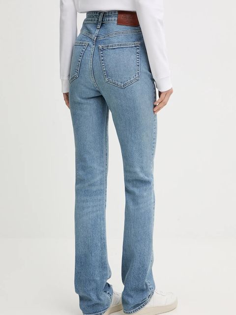 Calvin Klein Jeans jeansy damskie kolor niebieski LV047D733G