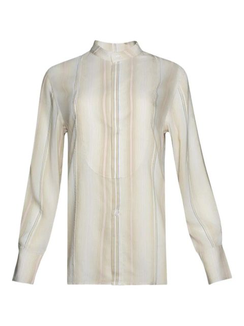 Victoria Beckham stripe long-sleeve shirt - Neutrals - zdjęcie produktu nr 1