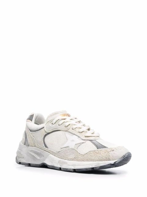 Golden Goose panelled leather sneakers - White