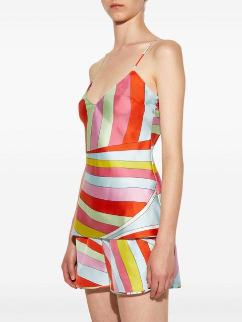 PUCCI Iride-print silk camisole top - Pink