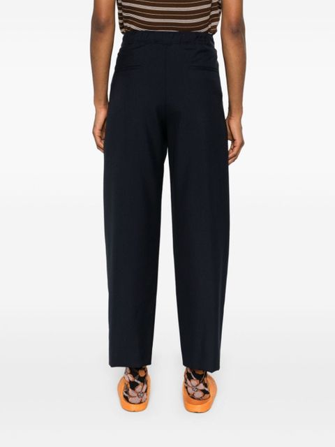 Marni virgin wool tapered trousers - Blue