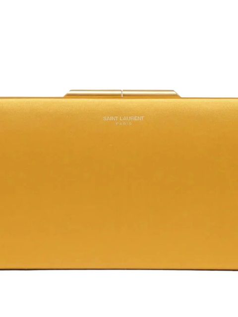 Saint Laurent large Midnight rectangular-shaped clutch bag - Yellow