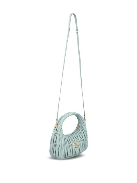 Miu Miu small Wander metal-logo tote bag - Blue