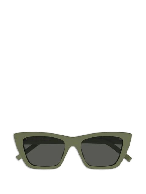 Saint Laurent cat-eye frame sunglasses - Green - zdjęcie produktu nr 1