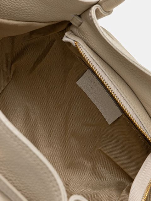 Answear.LAB torebka skórzana kolor beżowy