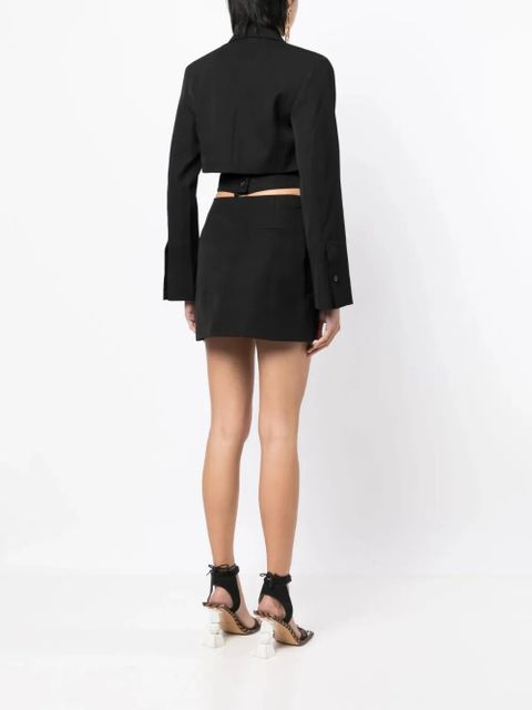 Jacquemus The horizontal rope mini blazer dress - Black
