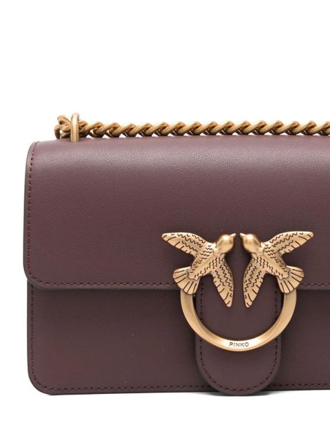 PINKO Classic Love chain-strap satchel bag - Red