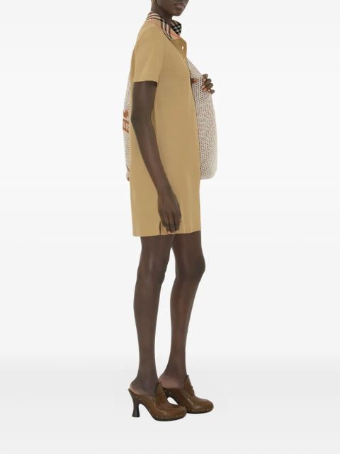 Burberry cotton polo shirt dress - Neutrals