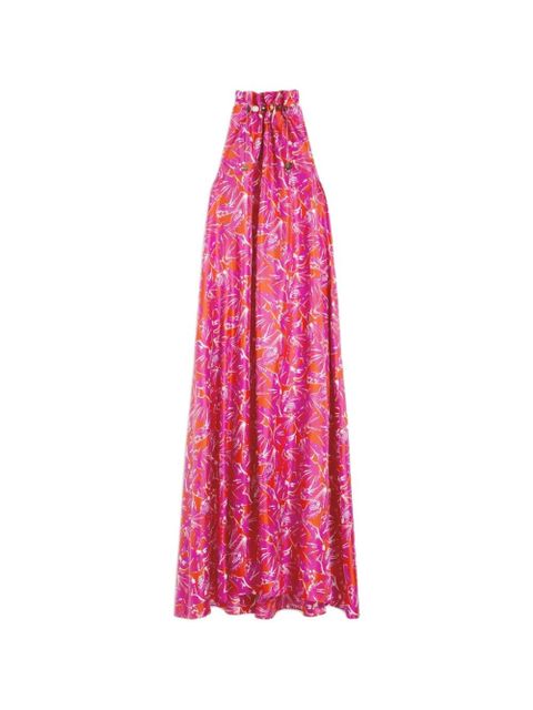 Max Mara floral-print twill silk maxi dress - Pink - zdjęcie produktu nr 1