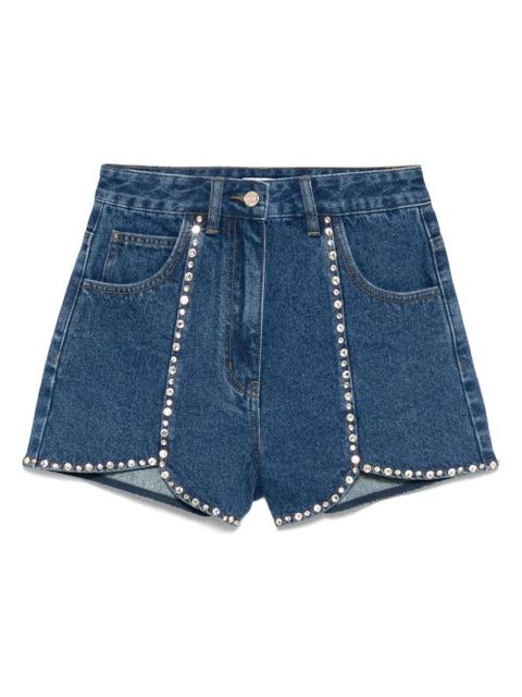 SANDRO rhinestone-embellished shorts - Blue - zdjęcie produktu nr 1