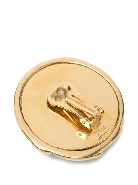 Chloé disc earrings - Gold