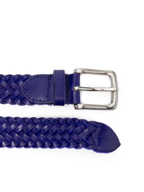 DRAGON DIFFUSION 9ply Polo intreccio unito braided belt - Purple