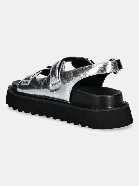 Pinko sandały Kate damskie kolor srebrny na platformie SD0293 P049 ZZF