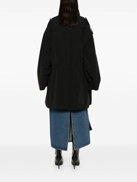 Maison Margiela hooded coat - Black