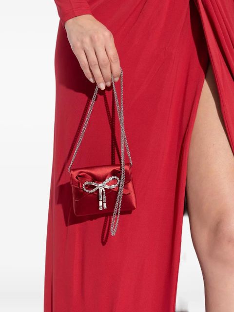 Jimmy Choo bow chain mini bag - Red