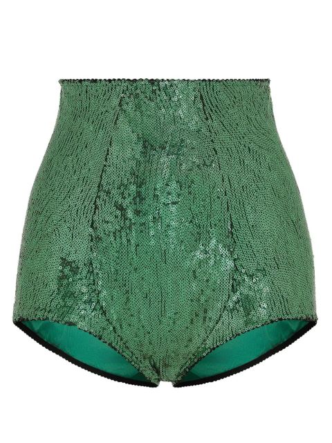 Dolce & Gabbana sequin culotte briefs - Green - zdjęcie produktu nr 1
