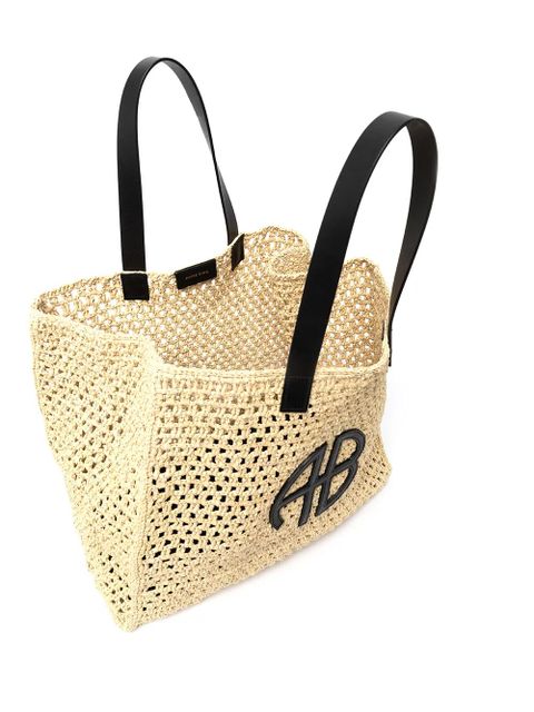 ANINE BING large Rio tote bag - Neutrals