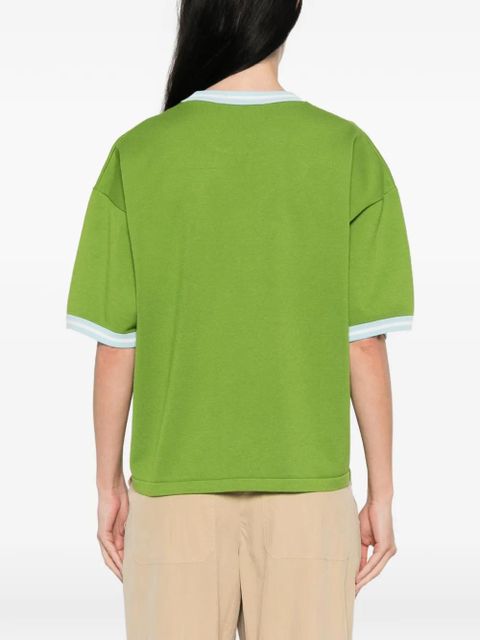 Essentiel Antwerp contrasting-trims T-shirt - Green