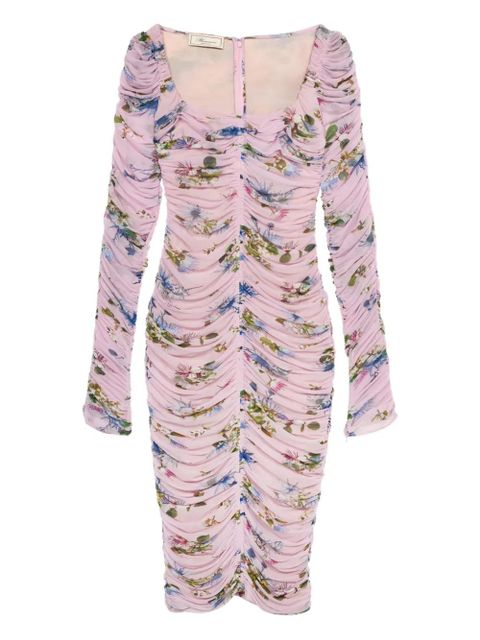 Blumarine floral-print midi dress - Pink - zdjęcie produktu nr 1