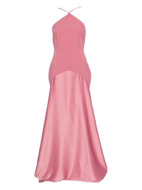 Solace London Florie halterneck panelled gown dress - Pink - zdjęcie produktu nr 1