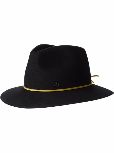 Maison Michel Rico felt fedora hat - Black - zdjęcie produktu nr 1